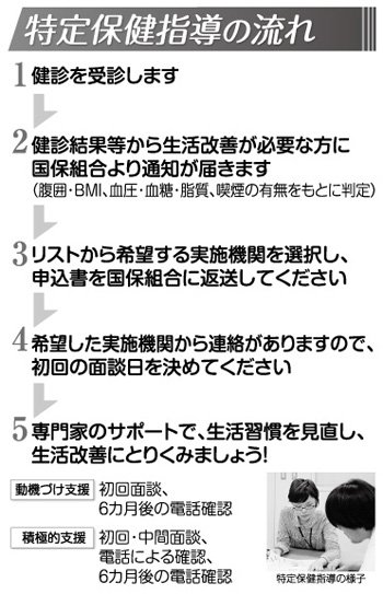 特定保健指導の流れ