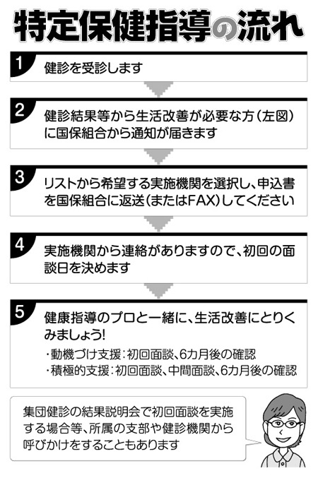 特定保健指導の流れ
