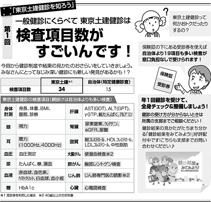 「東京土建健診を知ろう」