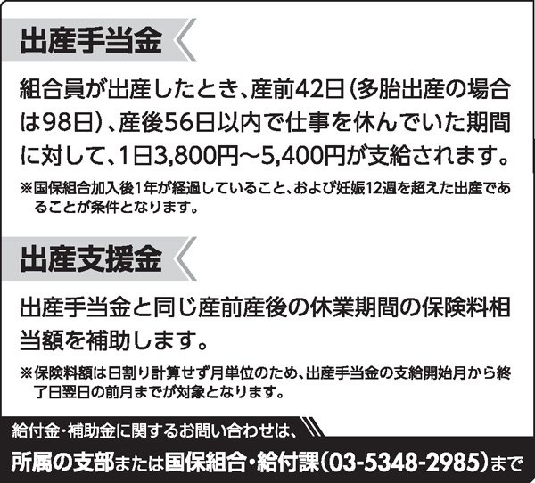 出産手当金 出産支援金