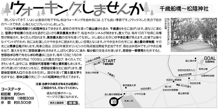 ウォーキングしませんか